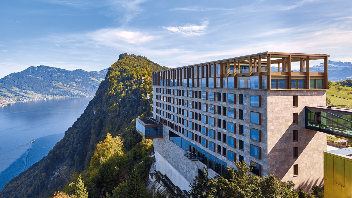 Hotel Bürgenstock Schweiz med AquaClean dusjtoalettmodeller